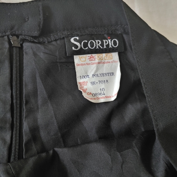 Scorpio Y2k black flowy midi skirt. Size 10. - Picture 3 of 8